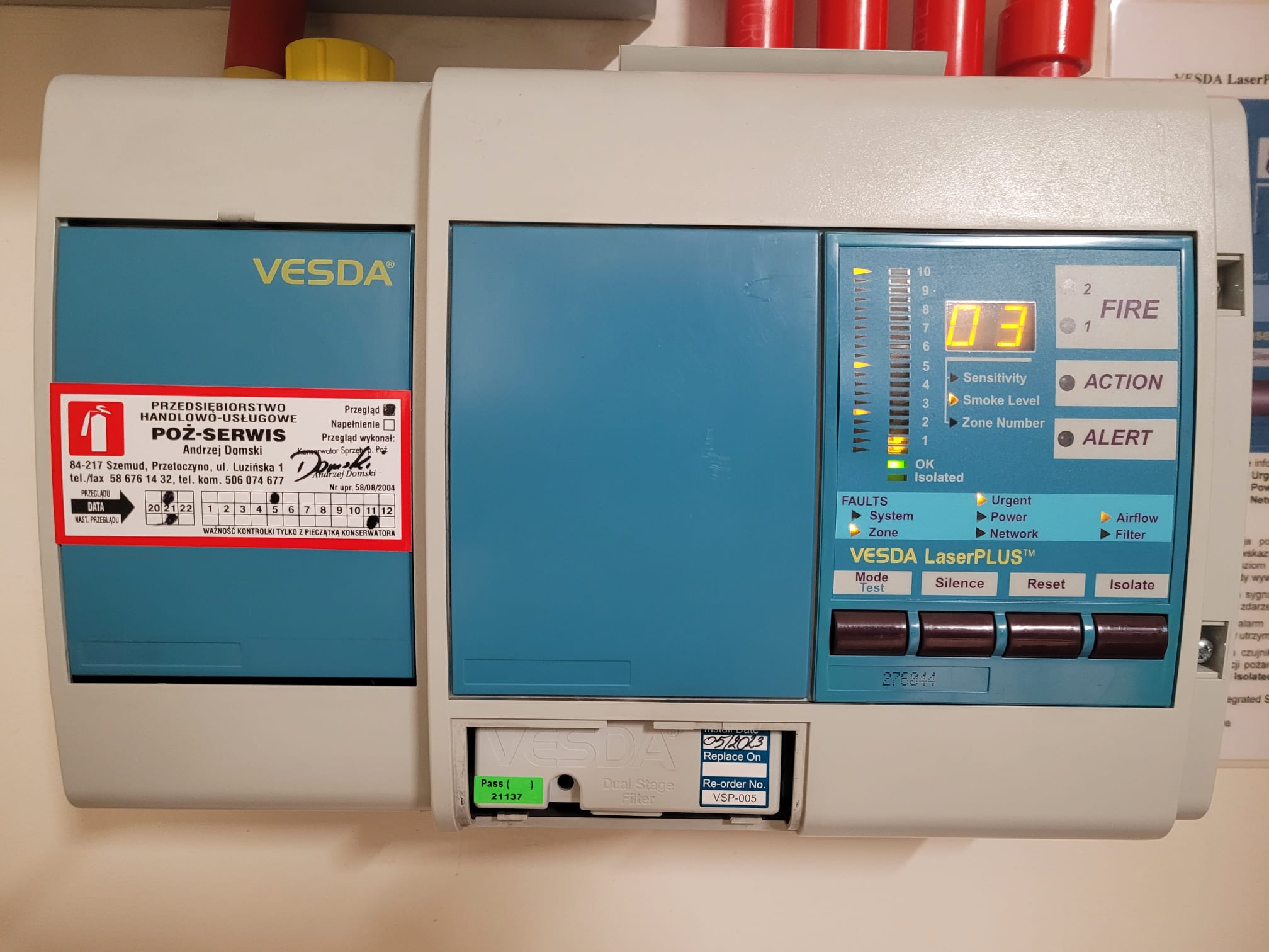 Serwis instalacji p.poz - Hala Poczty Polskiej w Gdańsku